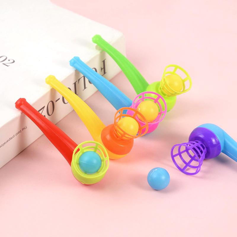 10/20Pcs Colorful Blowing Pipe Magic Floating Ball Game Kids Birthday Party Favors Funny Gift Pinata Filler Balance Training Toy