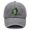 Alien Patterned Baseball Cap Adjustable for Men and Women, Ideal Choice for Outdoor Fashion, Playful Patterned Hat
