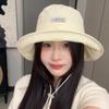 New Korean Dopamine Color Drawstring Bucket Hats for Women Summer Travel Sunscreen Versatile Multi-functional Basin Caps 2025