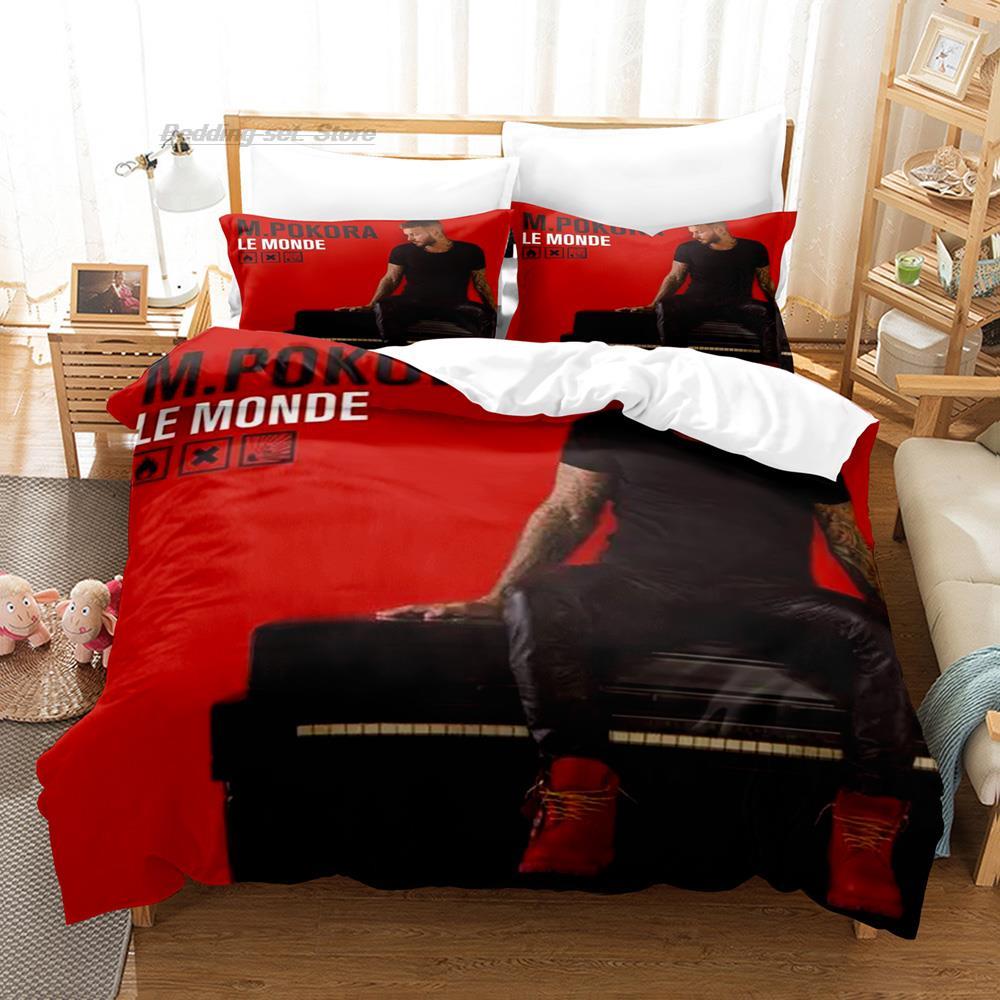 Comforter M. Pokora Bedding Set Single Twin Full Queen King Size Bed Set Aldult Kid Bedroom s 3D Print Bed Sheet S