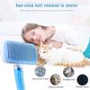 Dog Brush Self Cleaning Slicker Brush for Dogs Cats with Massage Particles Removes Loose Hair Pet Dog Grooming Dematting Brush