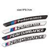 4 stuks Vervanging 9*0,7 cm Sportwiel Emblemen voor BMW 1 3 5 7 X1 X3 X5 X6 x7 M2-M6 (4 stuks, Aluminium) decoratieaccessoires. GB1