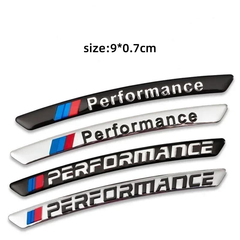 4 stuks Vervanging 9*0,7 cm Sportwiel Emblemen voor BMW 1 3 5 7 X1 X3 X5 X6 x7 M2-M6 (4 stuks, Aluminium) decoratieaccessoires. GB1