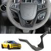 Carbon Fiber Car Steering Wheel Decor Cover Trim Shell For 2012-15 Chevy Camaro