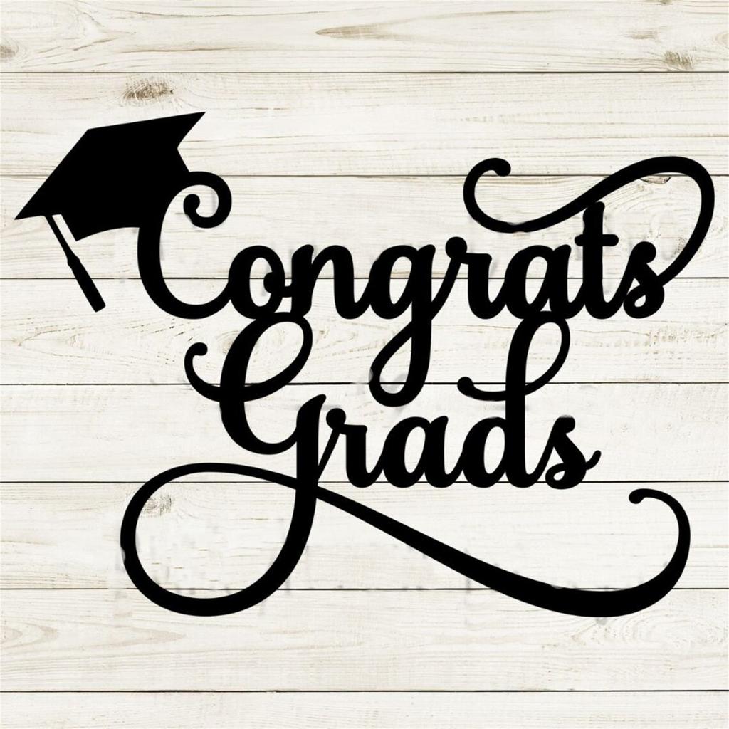 Congrats Grads Die Cut For Scrapbooking Card Making Photo Album Decorative Embossing Paper Die Carbon Steel Cutting Die
