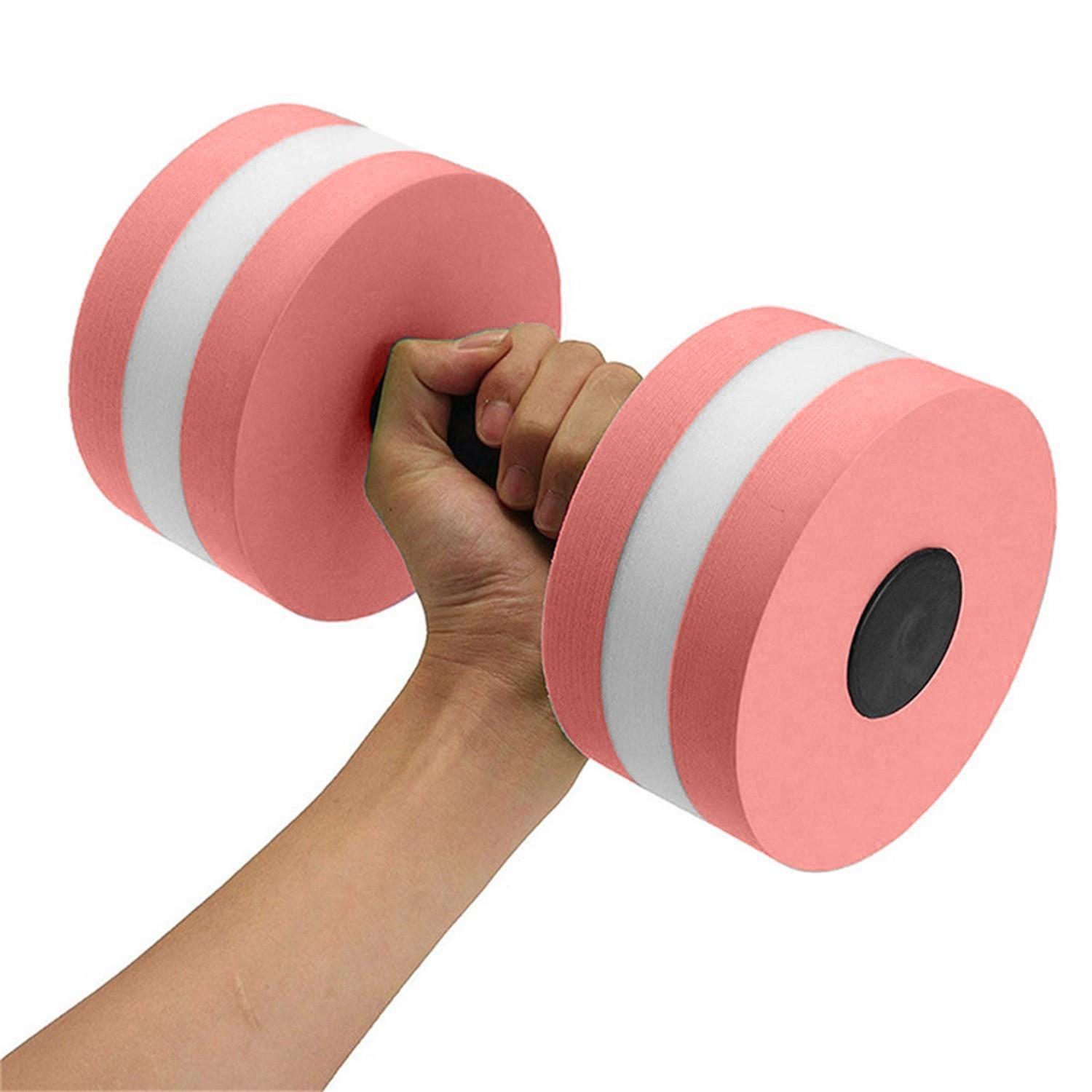 

Sports Exercise Dumbbells Fitness Barbells Exercise Hand Bars For Water Aerobics One Size розовый