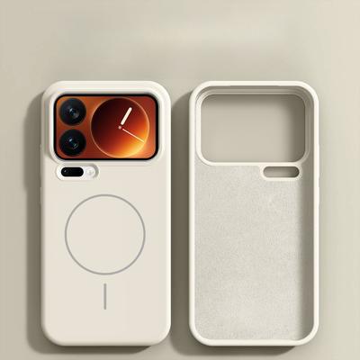 For Xiaomi Mi 17 Pro Max Phone Case Hard Silicone Skin Magnetic Wireless Charging Protective Cover for Xiaomi 15 17Pro Max Shell