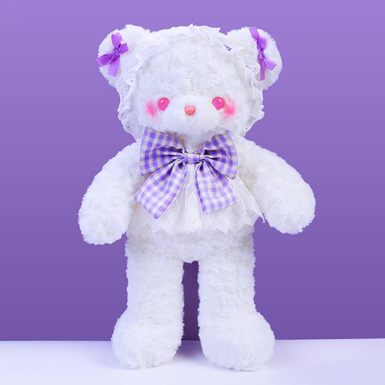 

Cute Animal Plush Toys Set - Soft Stuffed //Bear - Safe Eco-Friendly Fabric For Kids Adults Gift S фиолетовый