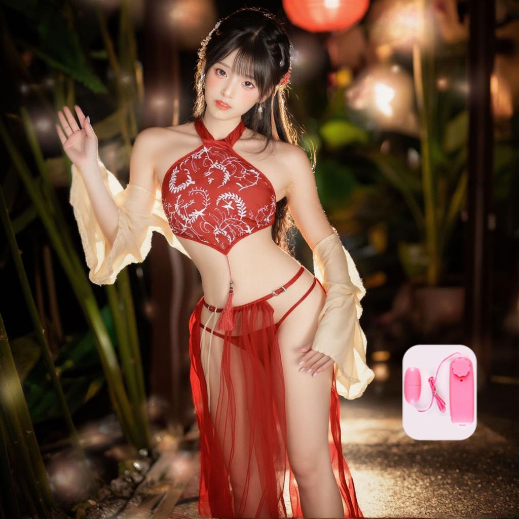 Ancient Fairy Hanfu Sexy Pure Desire Passion Pajamas Sex Products Belly Pocket Women's Sex Underwear