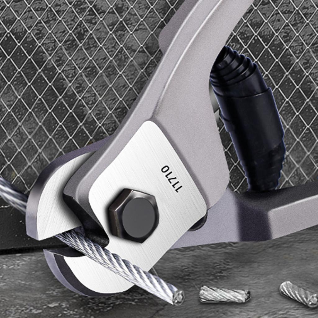 8 Inch Cable Cutter Carbon Steel Wire Rope Cutter for Aluminum and Copper Wire Rope Multifunctional Wire Cutter Plier