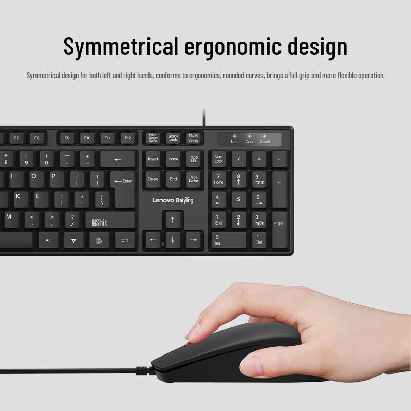 Lenovo TW11S Wired Keyboard and Mouse Combo