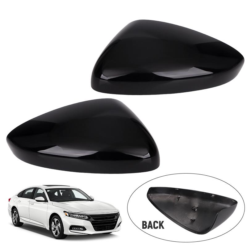 Left Right Side Mirror Cover Cap For Honda Accord 2018- W/o Turn Signal Light Models Rear View Mirror Cap Cover Accessories