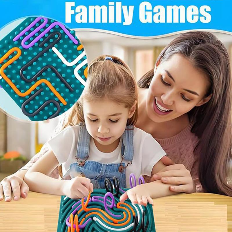 Sensory Activity Board For Kid Busy Board Motor Skills Montessori Toy Relaxing Stress Colored Silicone Rod Travel Toy Gift Boy