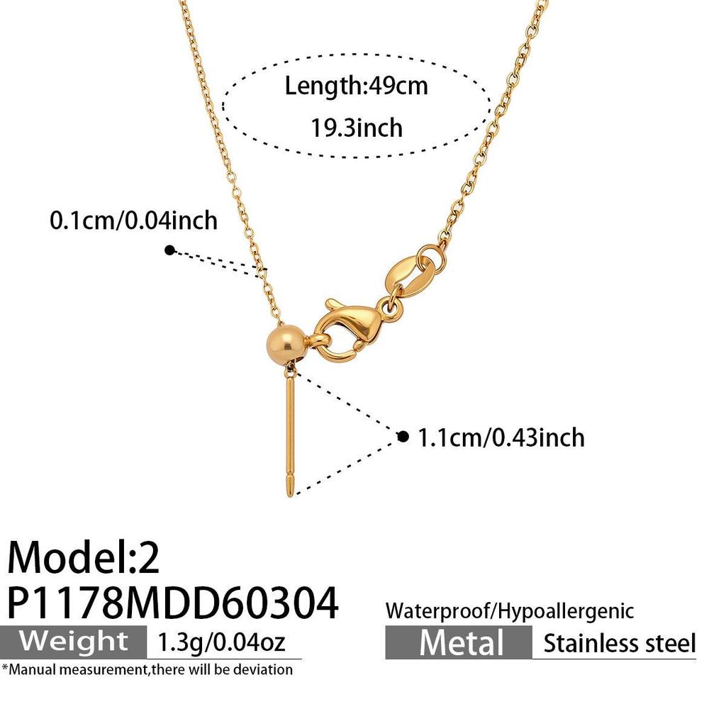 18K Gold-Plated Zircon Alphabet Pendant Necklace – Elegant European & American Style Jewelry
