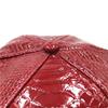 Crocodile Grain Hip Hop Baseball Cap with Rhinestone PU Leather Brim
