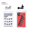 Silver & Black Semi-Circular Folk Guitar String Tuner with Enclosed Metal Alloy Winder for Ukulele
