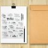 Wish Blessing Silicone Clear Seal Stamp Photo Album Decorative Paper Card DIY