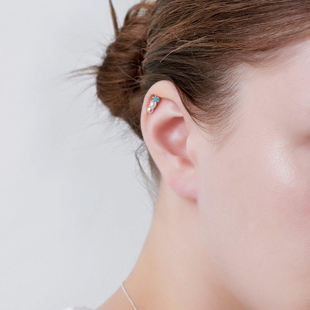 Silver925 Triple Glow Piercing (1 piece)