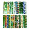 12Pcs Soccer Snap Bracelet Band Football Glove Pattern Slap Bracelets