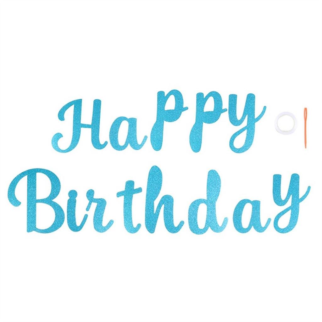 Creative Birthday Flag Happy Birthday Party Decor Kids Adults Hanging Banner Photo Backdrop Wedding Decoration