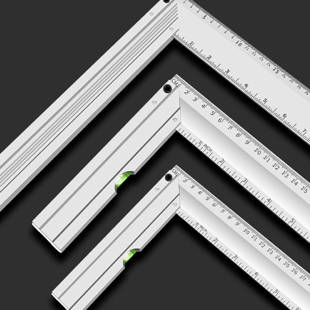 305mm Winkel Metall Zimmermannswinkel Mit Messskala Und Wasserwaage Für Präzise Metallbauarbeiten