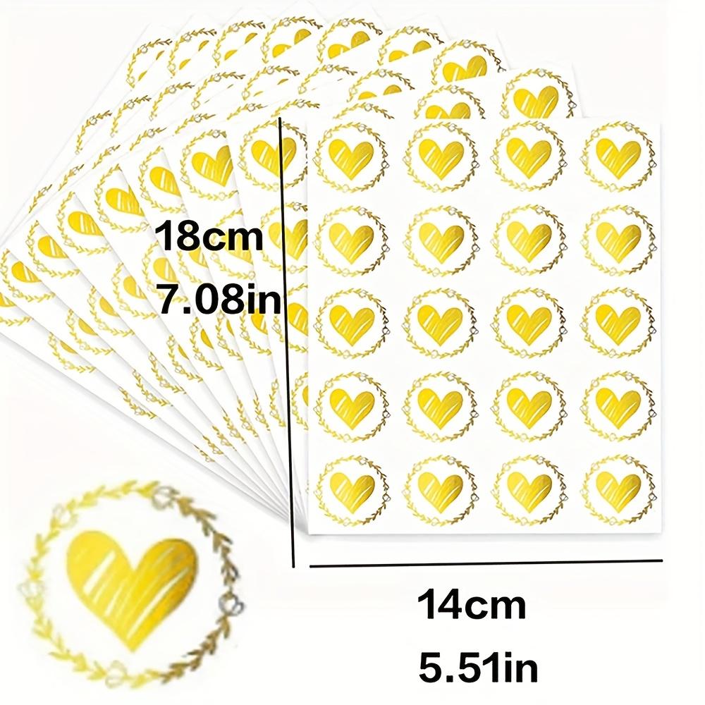 20Pcs/Sheet Heart Adhesive Packaging Label, Wedding Invitations Heart-shaped Envelope Seal Stickers, Gift Bag Packaging Box Sealing Stickers