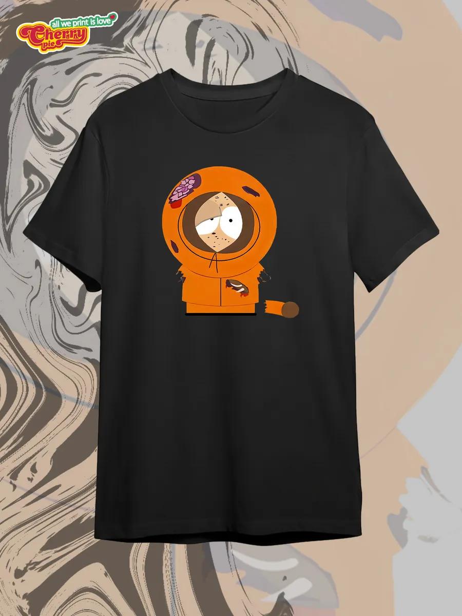 

Black T-shirt with Russian symbols print S