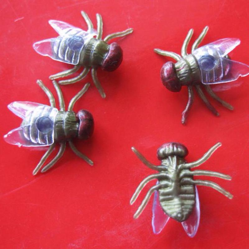 50pc Halloween Plastic Flys Joking Toys Decoration