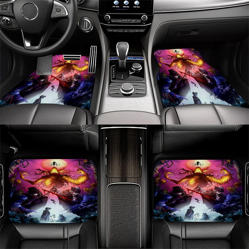 Game Black Car Floor Mats Full Coverage All-Season Car Mats, XPE Non-Slip And Wear-Resistant Mats Suitable for SUV Interiors, Textured Car Carpets