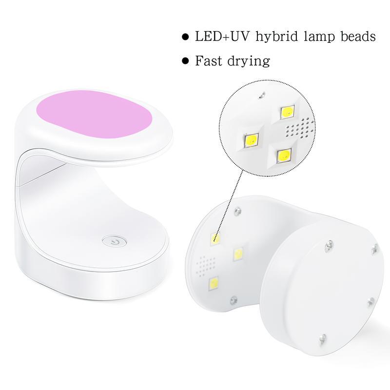 Nail Drying Lamp 16W UV LED Lamp Nail Mini Portable Nail Dryer With USB Cable Gel Nail Polish Dryer Gift Home Travel Use