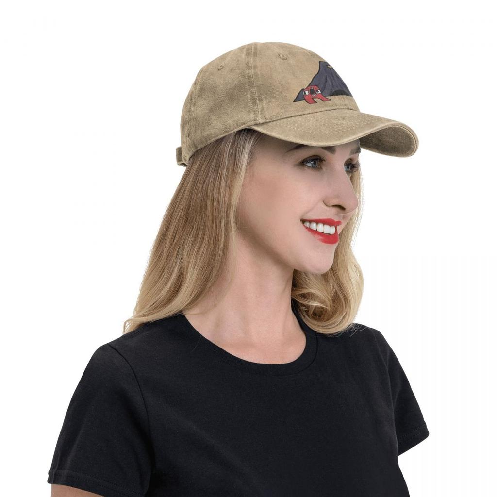 Alphabet Lore F In Cave Jeans Ponytail Baseball Cap Sunhat Adult Unisex Costume For Boys Learning Letters Cap Summer Casquette