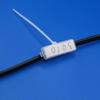 100Pcs Cable Label Tag Box Transparent Plastic Cable Tie Marker Wire Sign Name Holder Display Identification Seal Case