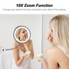 10X Magnifying Makeup Mirror LED Mirror Adjustable Flexible Gooseneck Locking Suction Cosmetic Mirror Magnification Mirrors,Vanity Mirror For Bedroom