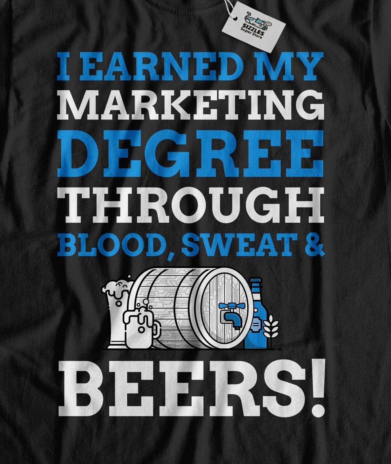 Unisex Funny Marketing Degree T-Shirt Marketer Graduation Gifts XL