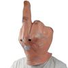 New Middle Finger Mask Latex Give The Headgear One-finger Salute Masks Halloween Party Cosplay Props Nice Gift