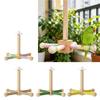 Funny Perches Toy with Rotating Ball Wooden Parrots Ferris Wheel Toy with Perches Windmills Toy For Parakeets Cockatoos