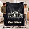 Sex Pistols Personalized Flannel Blanket Custom Name Text Soft Throw Blanket Home Decor