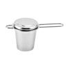 Luxury 304 Stainless Steel Tea Infuser Set Double Handle Fine Mesh Ceramic Filter for Loose Leaf Tea Metal Utensils