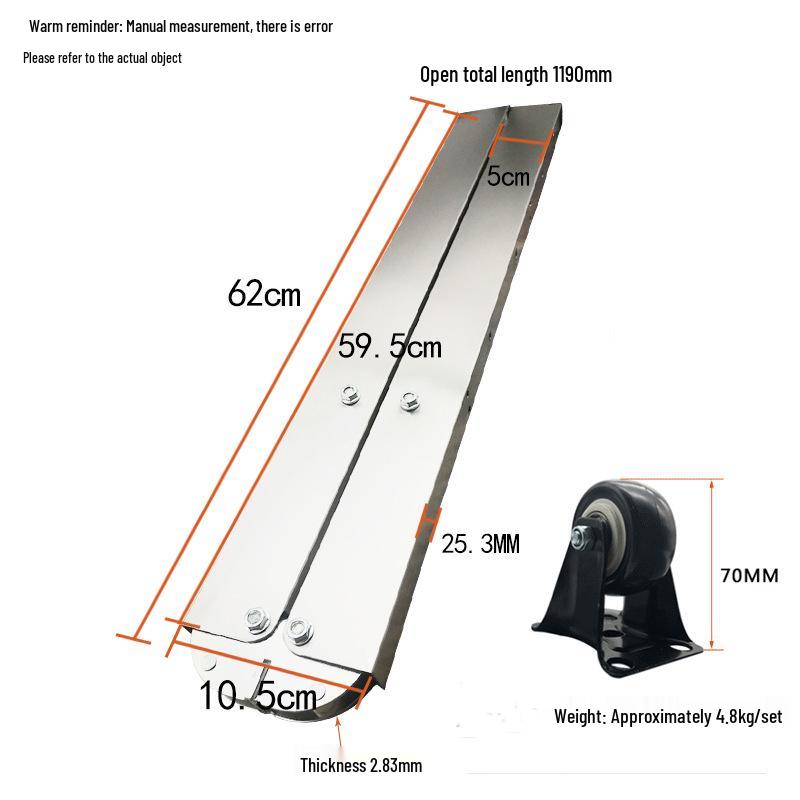 Mesa Multifuncional Dobrável Elevável com Acessórios de Ferragens Invisíveis