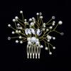 Shiny Faux Pearl Rhinestone Women Hairpin Bridal Comb Wedding Banquet Headdress