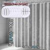 Advanced grey embossed shower curtain light luxury dark grain three-dimensional dry wet separation PEVA waterproof curtain