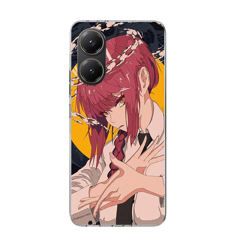C-Chainsaw Mans Makima Phone Case For Xiaomi Poco X7 X6 X5 Pro F7 Ultra Redmi 15C 15 13 13C 12 12C 10 10A 10C 9 9A 9C 9T Cover P