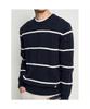 Binpolmen Cable Stripe Knit Navy
