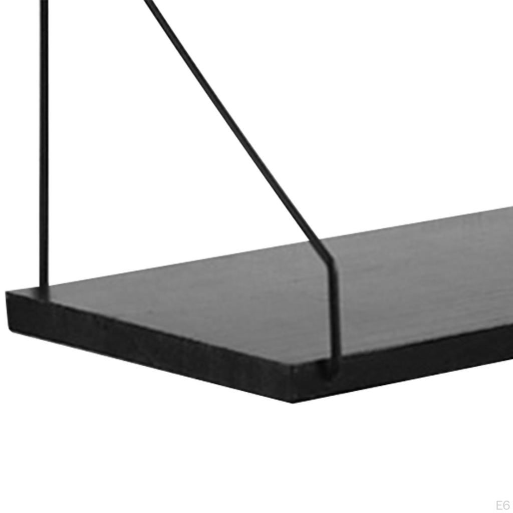 Ledge Shelf Wall Hanging Display Floating Mounted Wood Storage Rack for