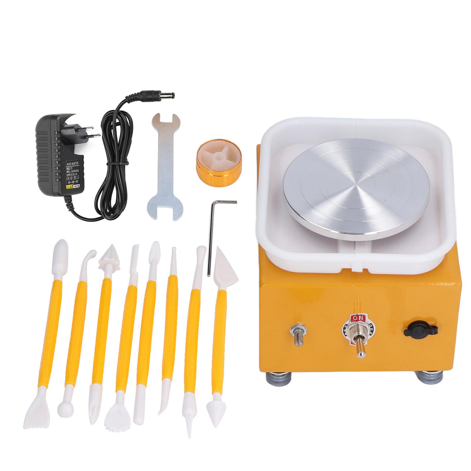 

Гончарный круг Мини-бассейн для воды Миниатюрная детская обучающая керамическая художественная машина Машина для рисования эмбрионов EU Plug