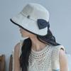 Allincomplete Wide Bucket Hat Ribbon Paper  3 Colors 