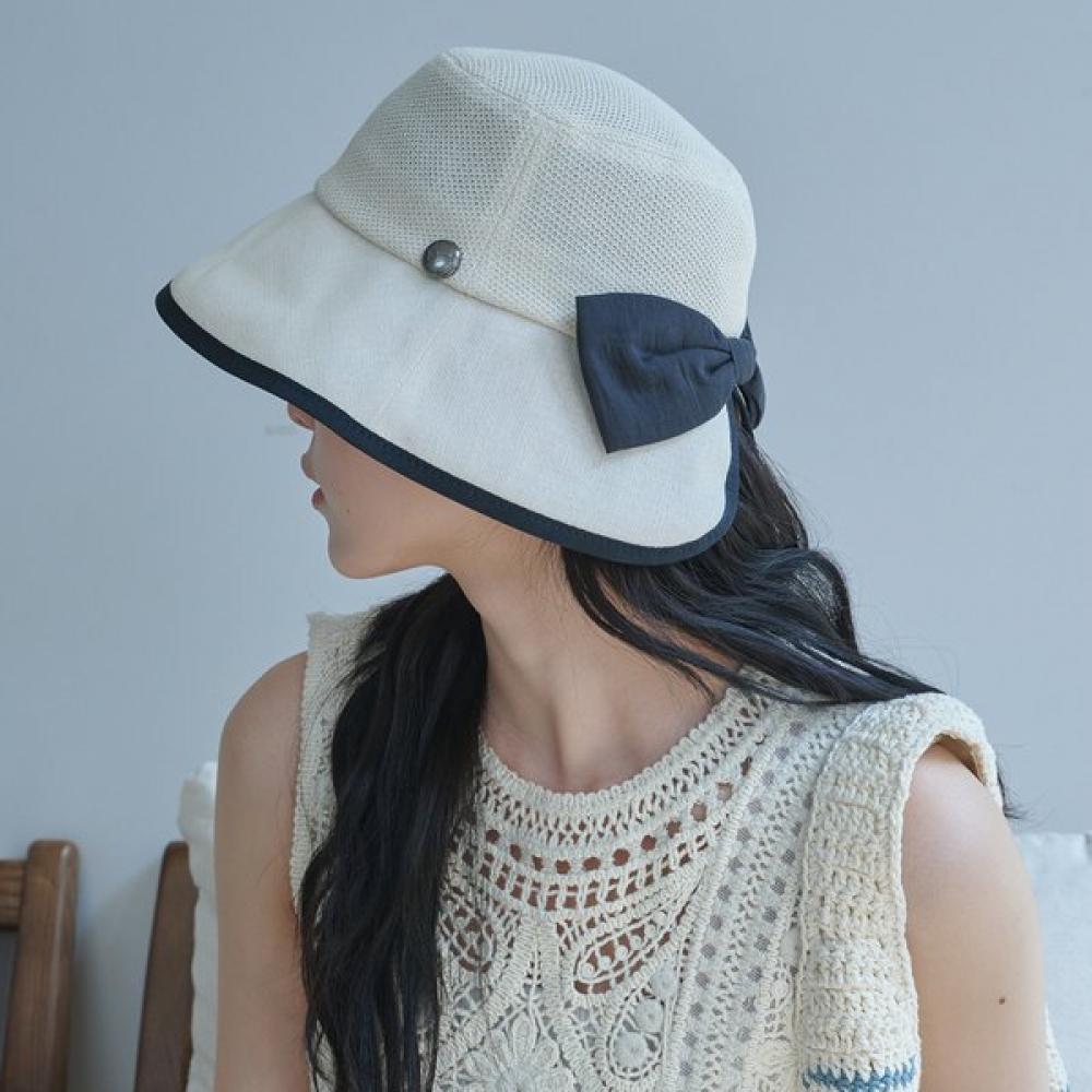 Allincomplete Wide Bucket Hat Ribbon Paper  3 Colors 