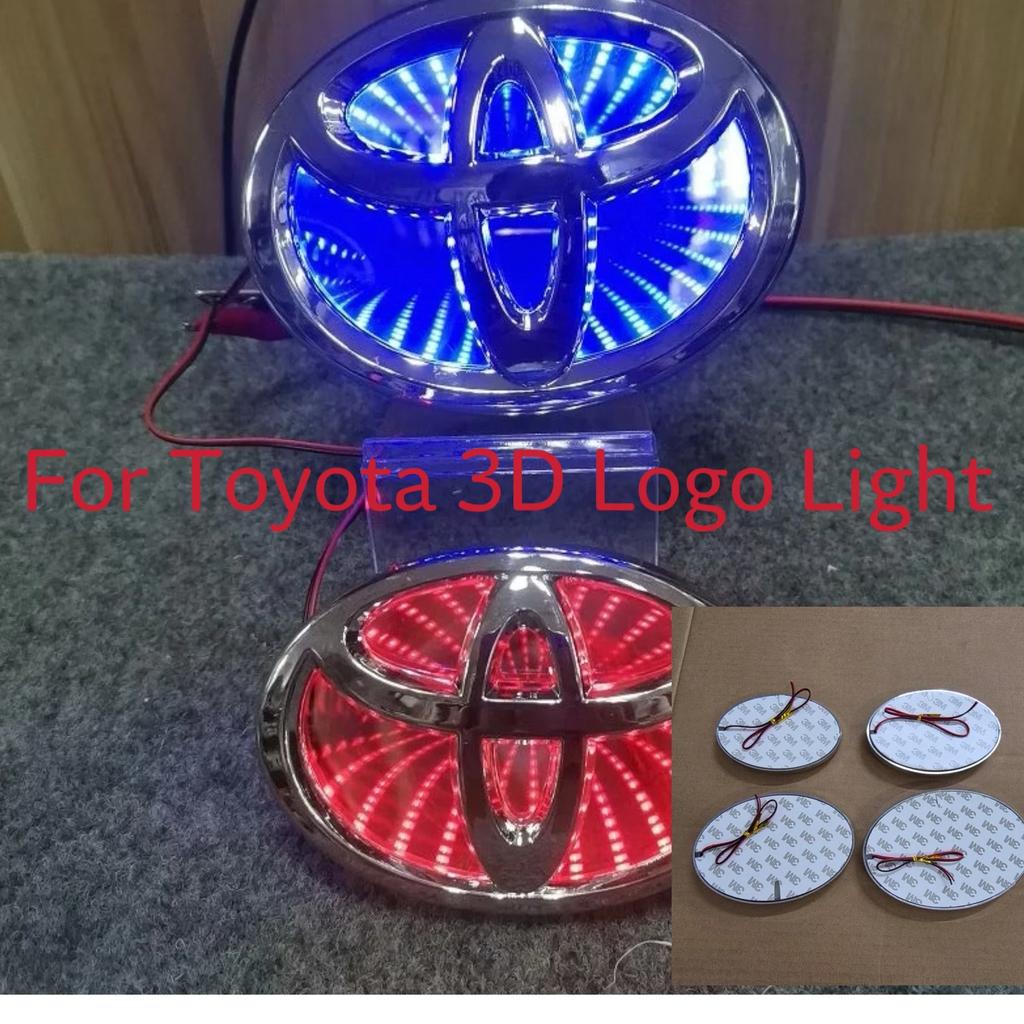 For Toyota S1211X TOYOTA 3D Logo Light Car Front Grille Trunk Logo LED Light for Toyota Corolla PRADO CHR HRV Camry Highlander LVALON Rav4 REIZ