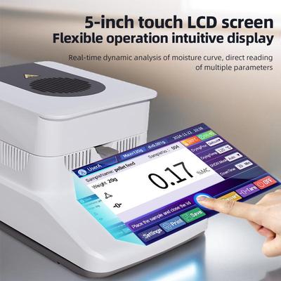 Halogen Automatic Moisture Analyzer for Tea, Grain, Feed, Corn, and Food Testing