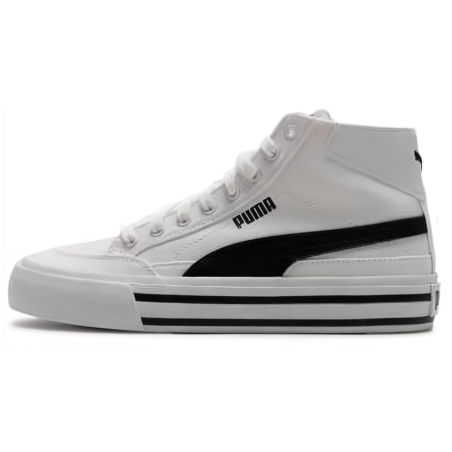 

Новая коллекция PUMA Court Classic Износостойкие Дышащие Низкие Кеды для Скейтборда Унисекс Белый Черный 397265-02 40.5